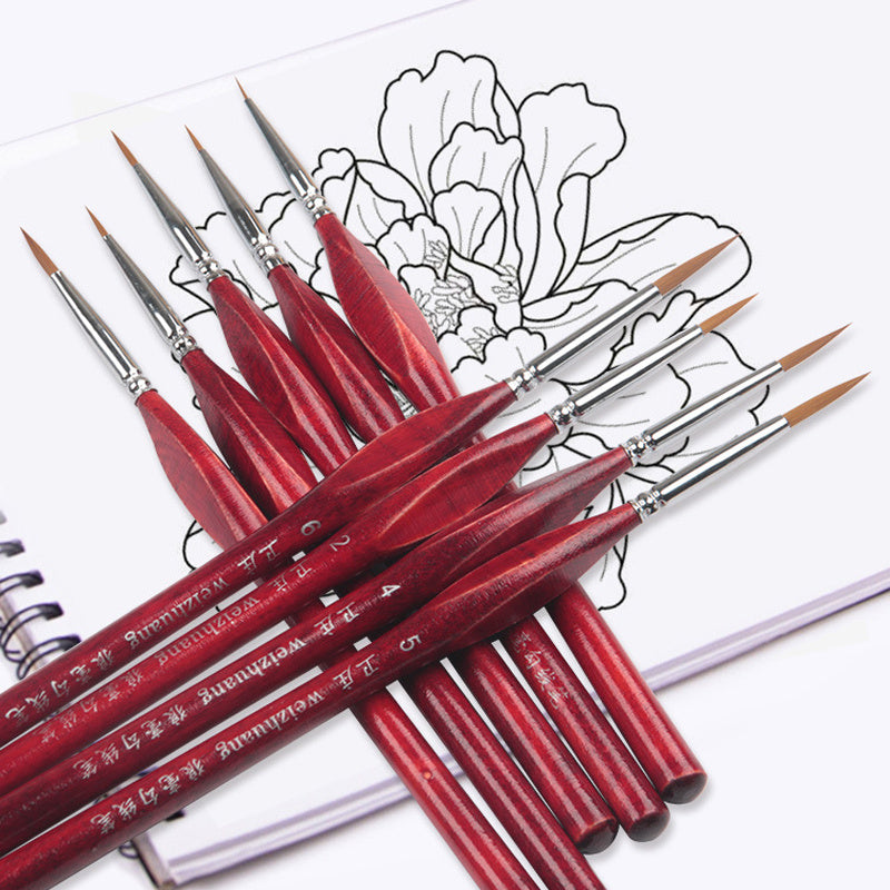 6Pcs/Set Extra Fine Paint Brushes
