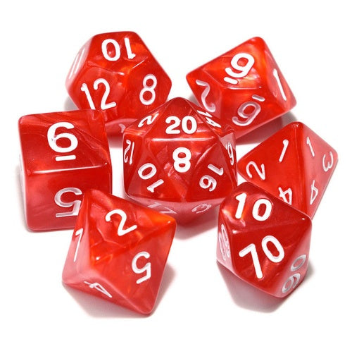 Starter Polyhedral Dice Set - Multiple Colours i.e. Black, Blue, Red, Yellow, Purple, Green & Some Gold Variants