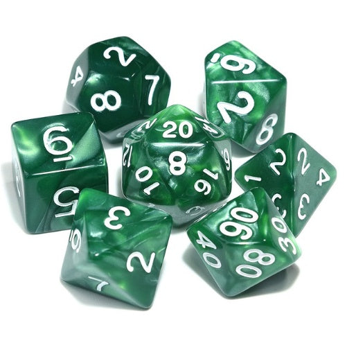 Starter Polyhedral Dice Set - Multiple Colours i.e. Black, Blue, Red, Yellow, Purple, Green & Some Gold Variants