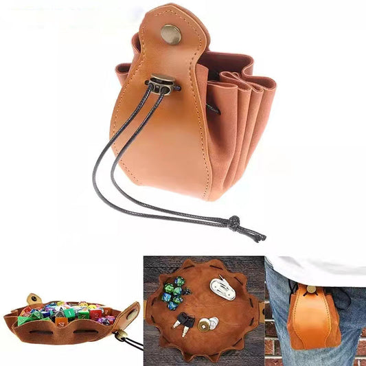 Leather Dice Tray & Storage Bag